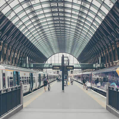 train station for passenger transport image