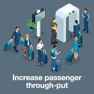 Increase passenger throughput icon