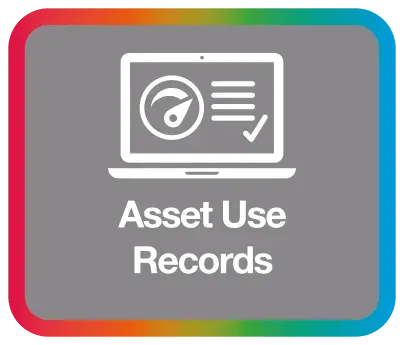 asset use records icon multi