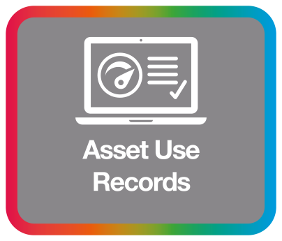 asset use records icon multi