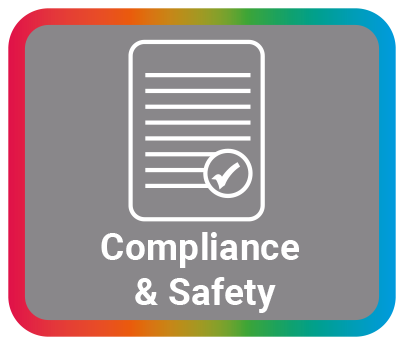 compliance and safety icon multi