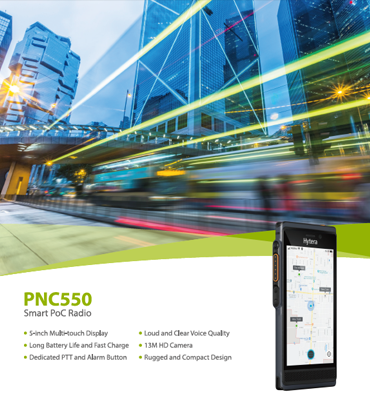 hytera PNC550 brochure cover