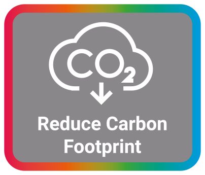 reduce carbon footprint icon multi2